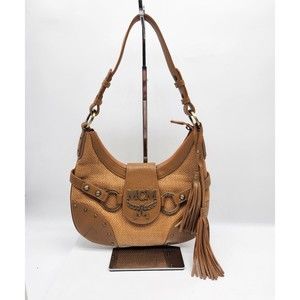 ❤️SOLD❤️ MCM Baguette Bag with Tassel 396MCMXGA